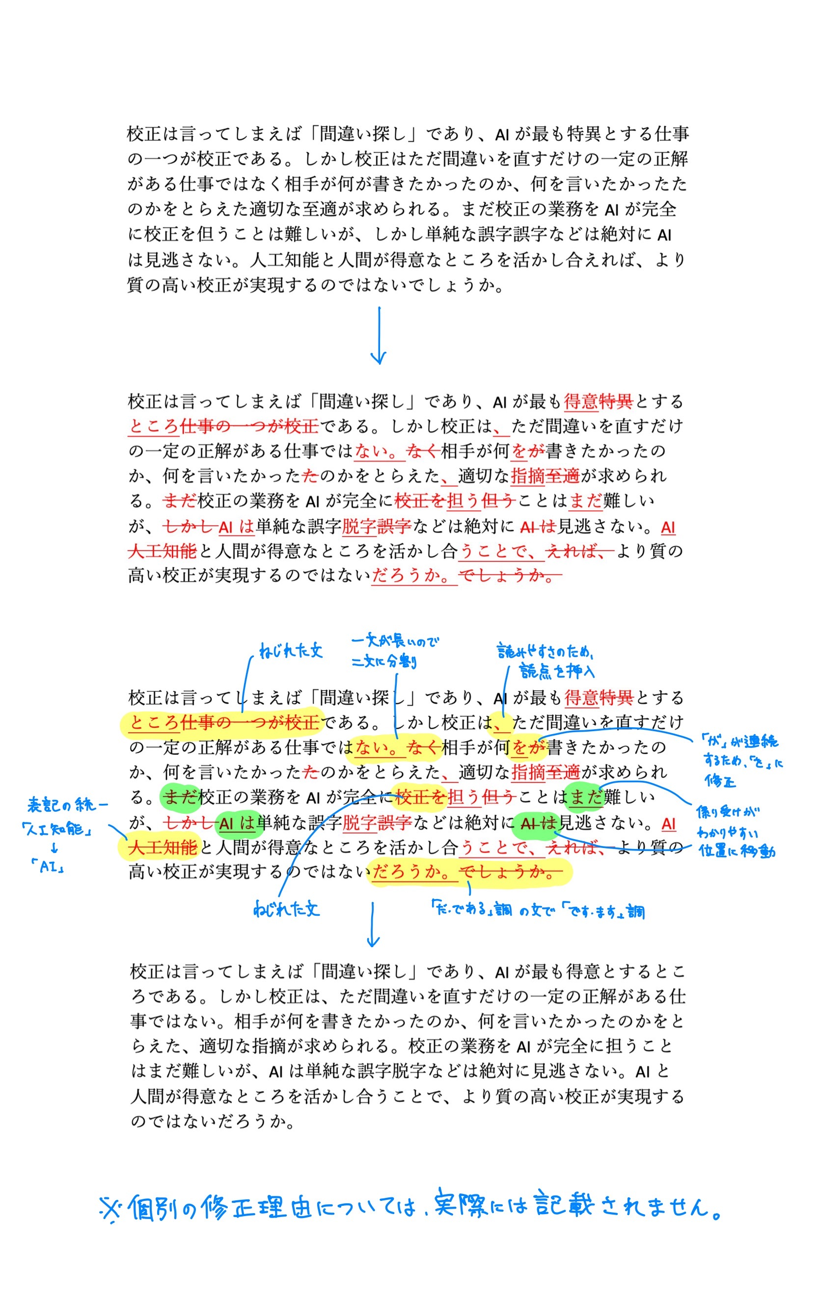 添削サンプル